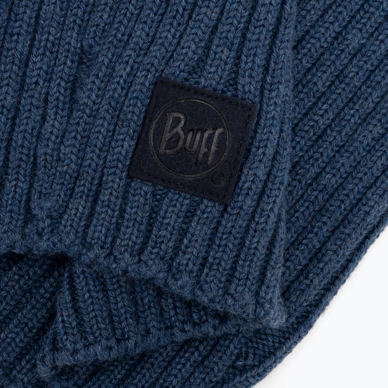 BUFF Knitted Neckwarmer Norval winter snood in navy blue 124244.788.10.00 3