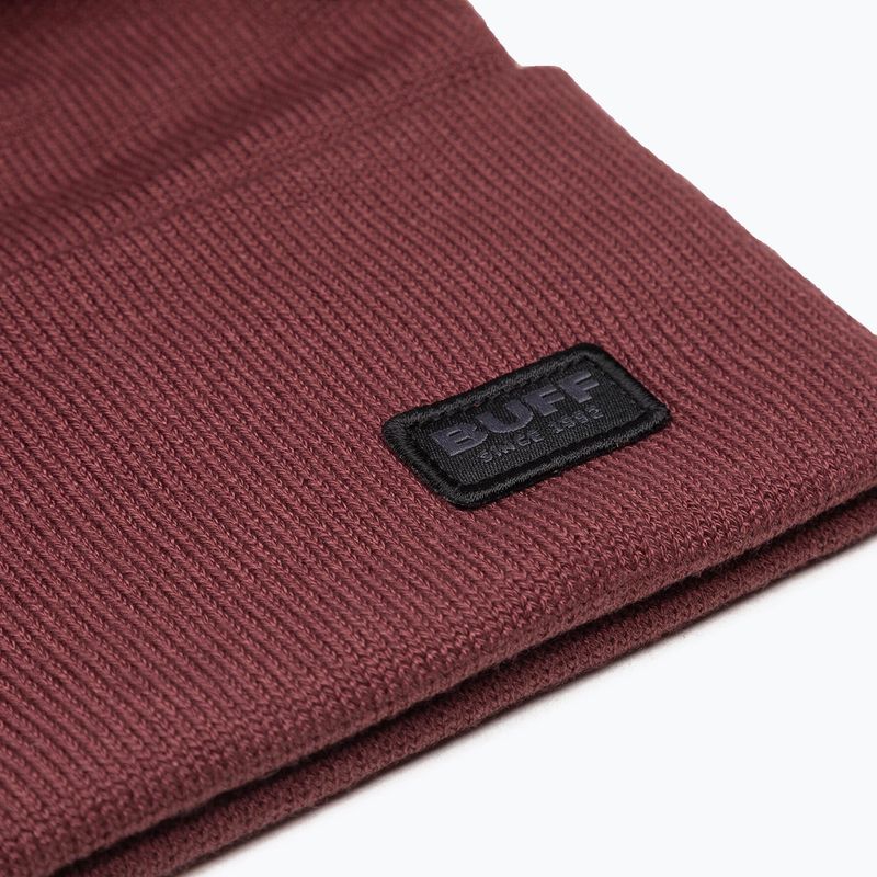 BUFF Knitted Hat Niels maroon 126457.304.10.00 5