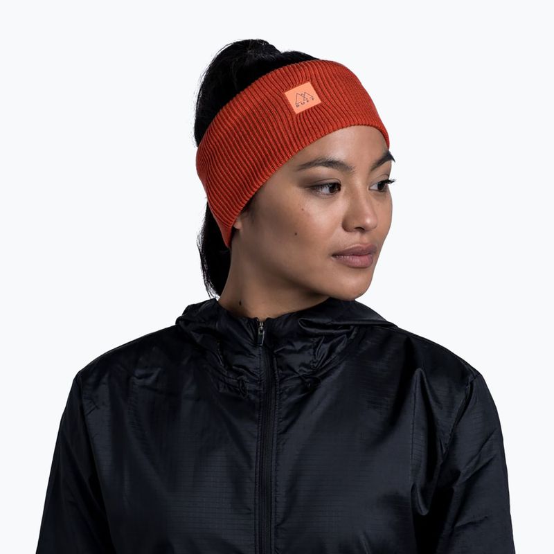 BUFF Crossknit Headband Solid red 126484.220 5