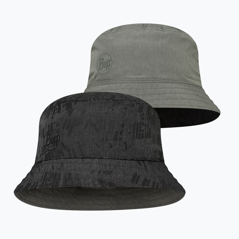 Hat BUFF Travel Bucket clay black/grey 3