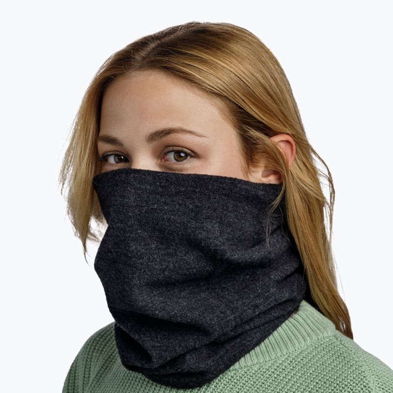 BUFF Merino Fleece black multifunctional snood 5