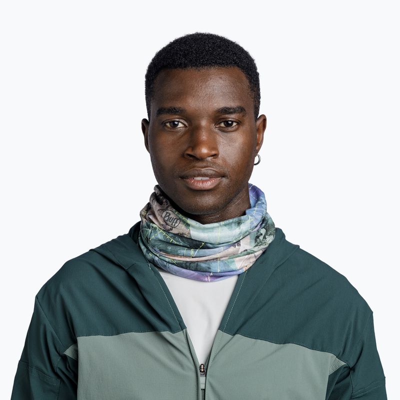 Multifunctional neck gaiter BUFF Coolnet UV campast green 3