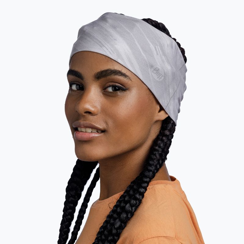Headband BUFF Coolnet UV Ellipse jaru light grey 4