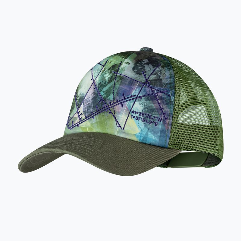 BUFF Trucker Campast green baseball cap 131401.845.30.00 5