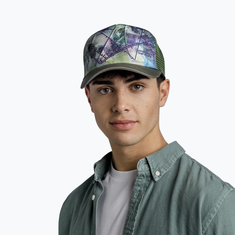 BUFF Trucker Campast green baseball cap 131401.845.30.00 7