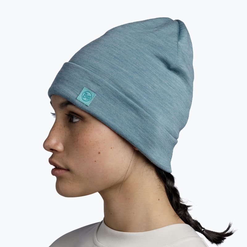 BUFF Heavyweight Merino Wool solid pool winter beanie 4
