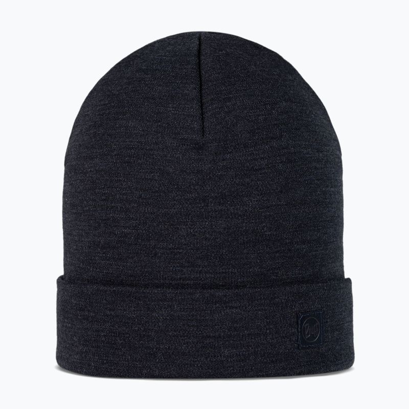 BUFF Heavyweight Merino Wool solid indigo winter beanie