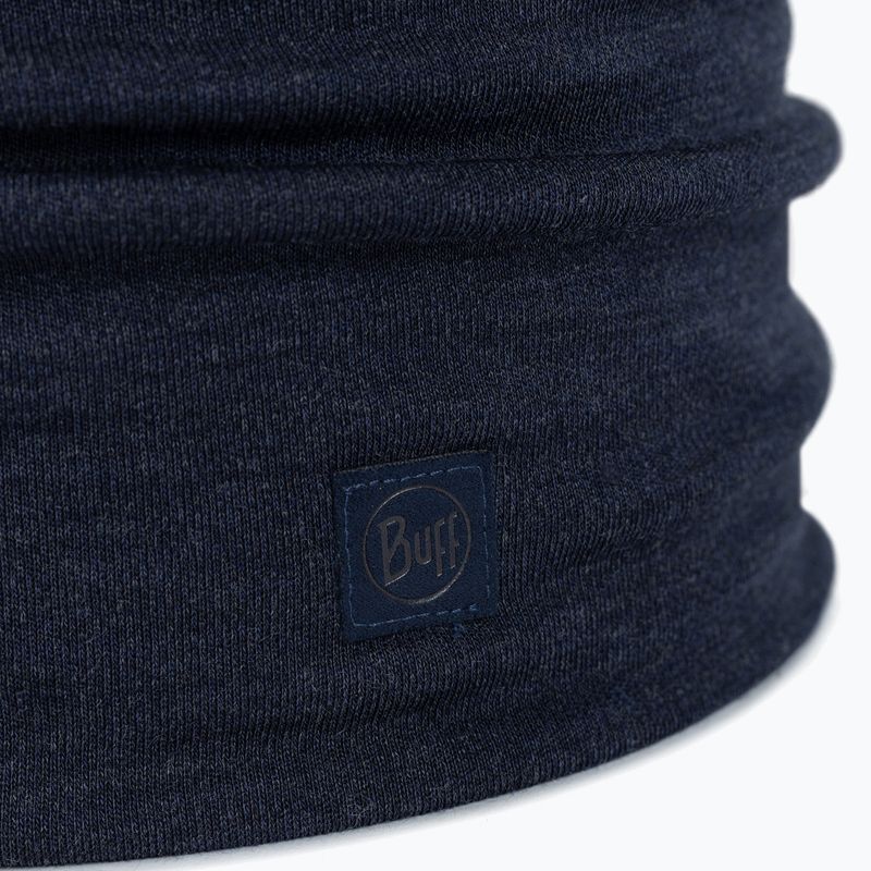 BUFF Heavyweight Merino Wool solid indigo snood 3