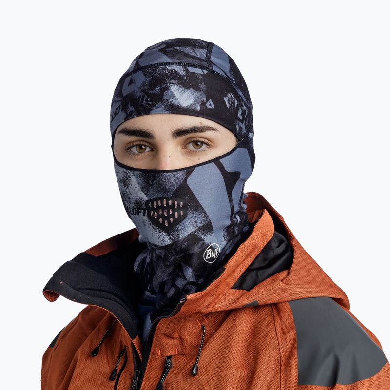 BUFF Thermonet skatic graphite balaclava 2