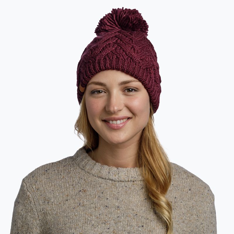 BUFF Knitted & Fleece Caryn dahlia winter hat 3
