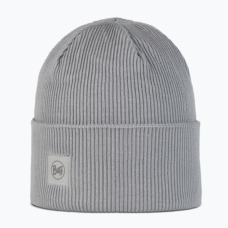 Winter beanie BUFF Crossknit light grey