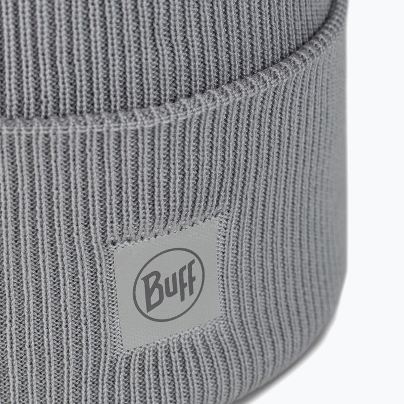 Winter beanie BUFF Crossknit light grey 2