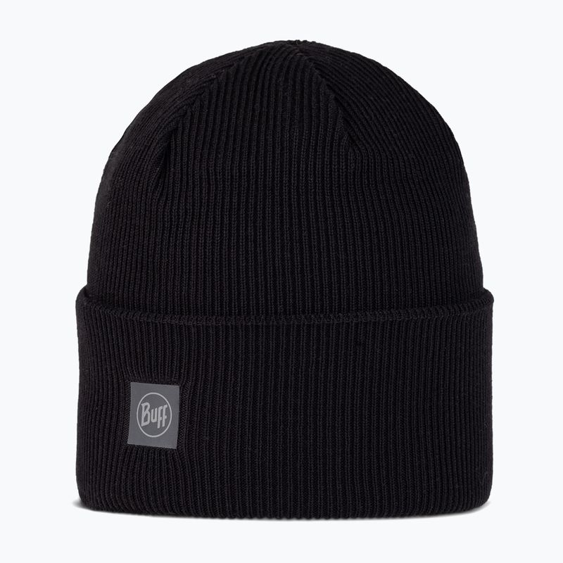 BUFF Crossknit winter beanie solid black