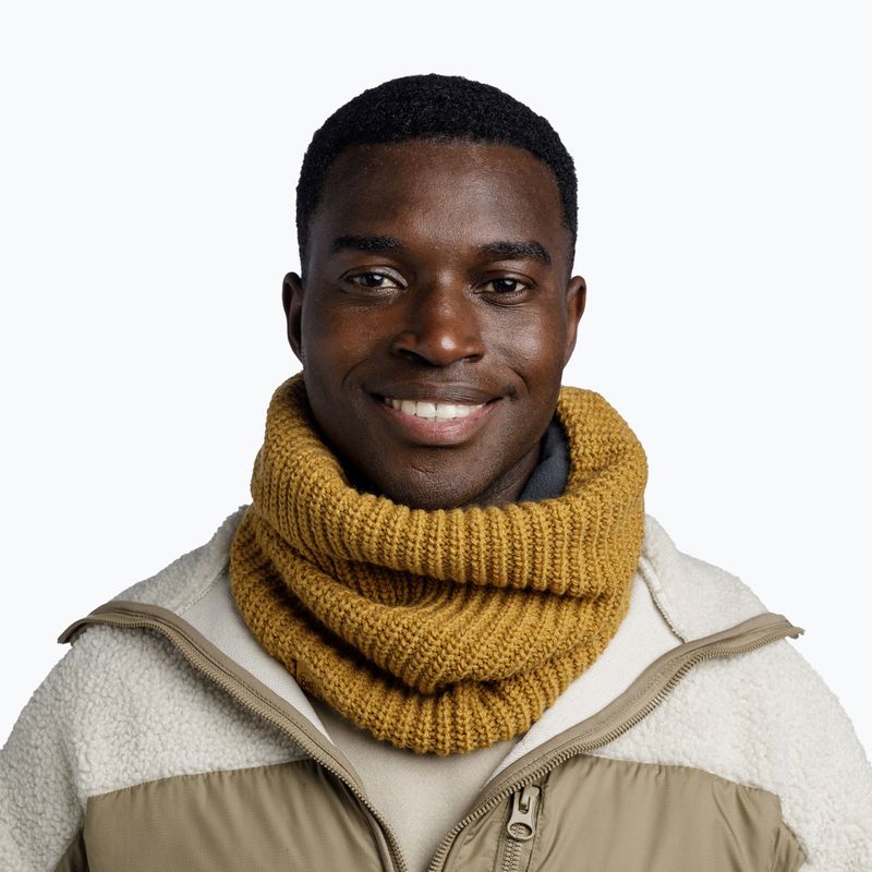 Snood BUFF Knitted & Fleece Jarn ocher 3
