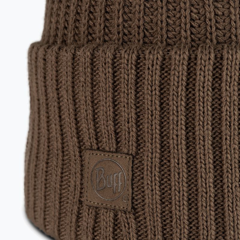 Winter hat BUFF Knitted Rutger brindle brown 2