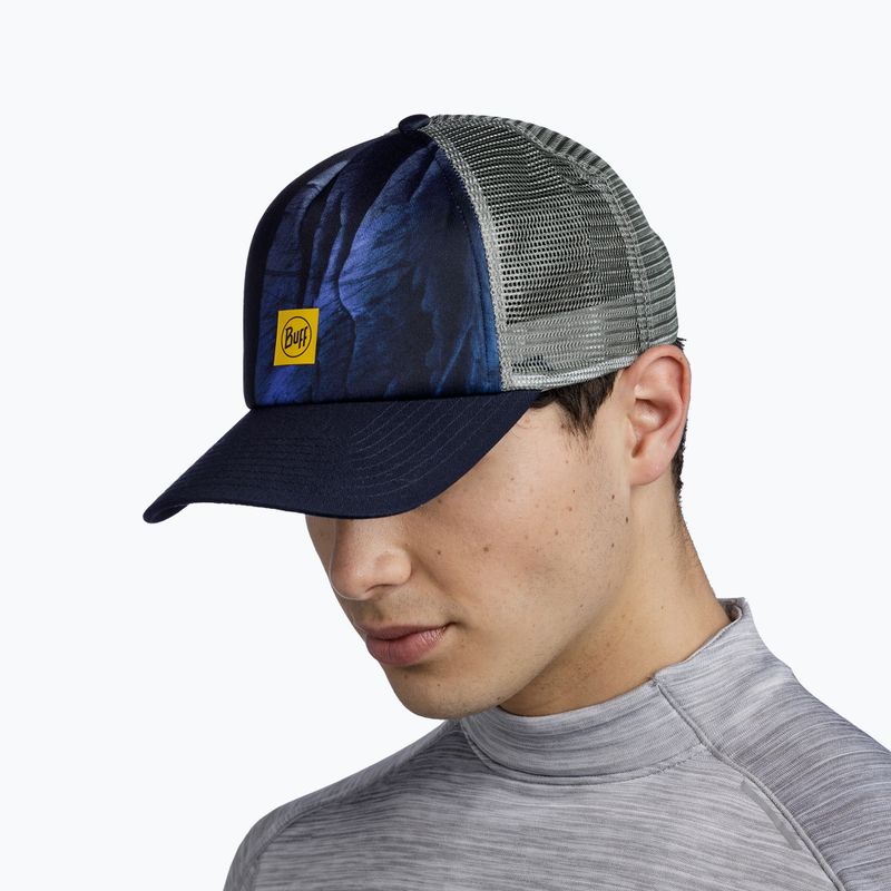 Baseball cap BUFF Trucker arius blue 4