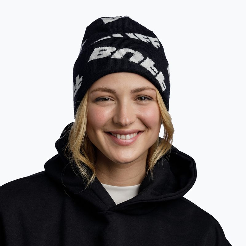BUFF Knitted Hido black winter beanie 3