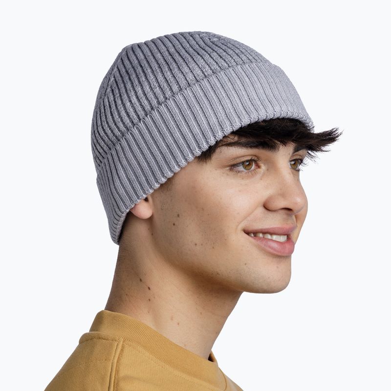 BUFF Merino Active winter beanie light grey 4