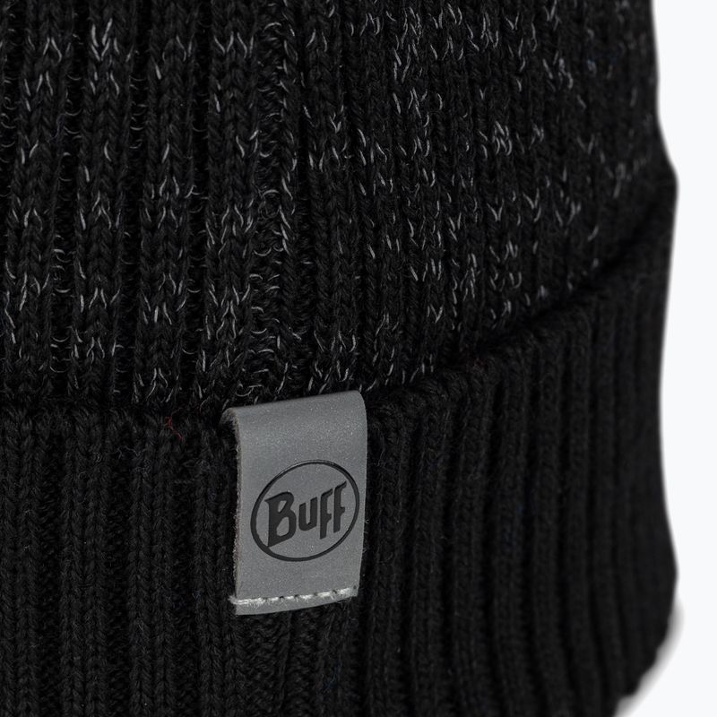 BUFF Merino Active winter beanie solid black 2