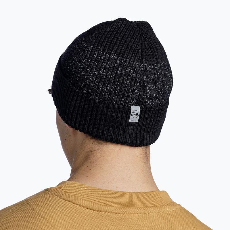 BUFF Merino Active winter beanie solid black 5