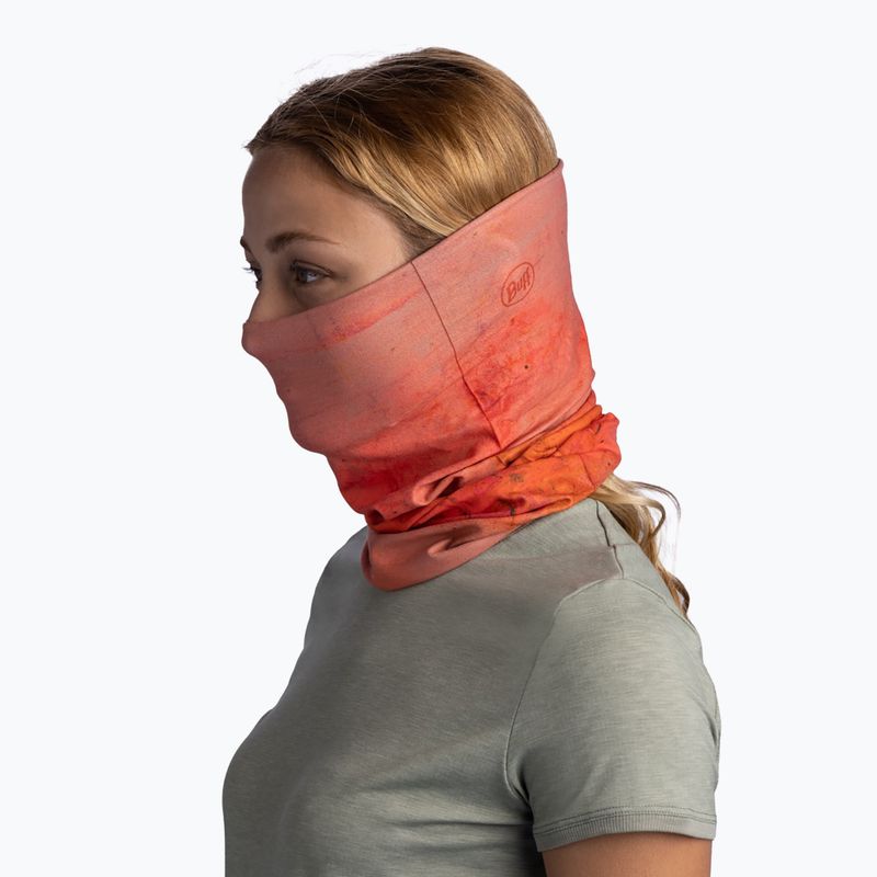 Multifunctional neck gaiter BUFF Coolnet UV keffy nectarine 4