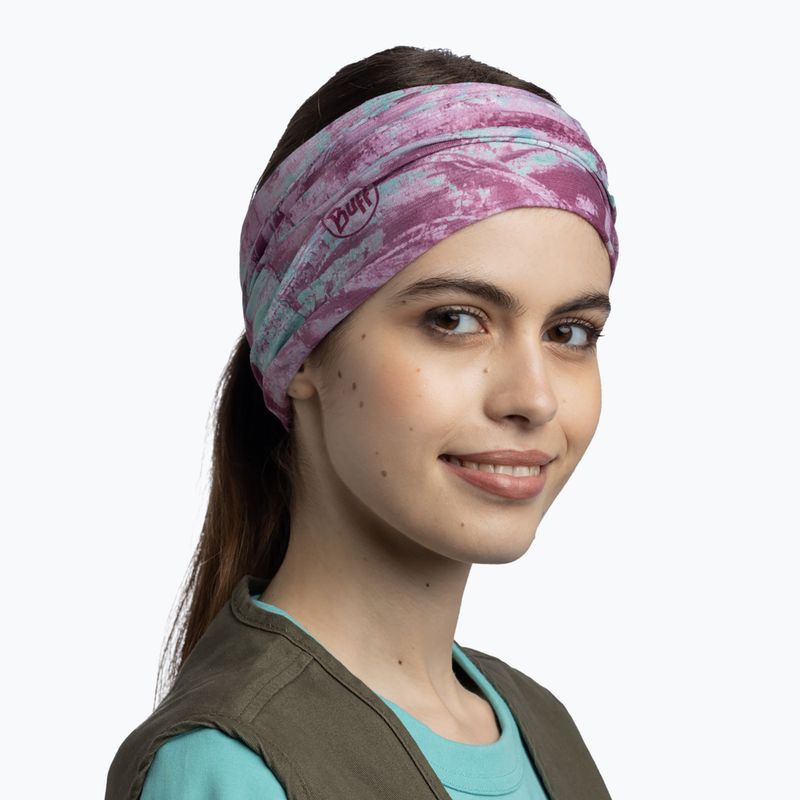 Multifunctional neck gaiter BUFF Coolnet UV real tree aspect ocean spray 3