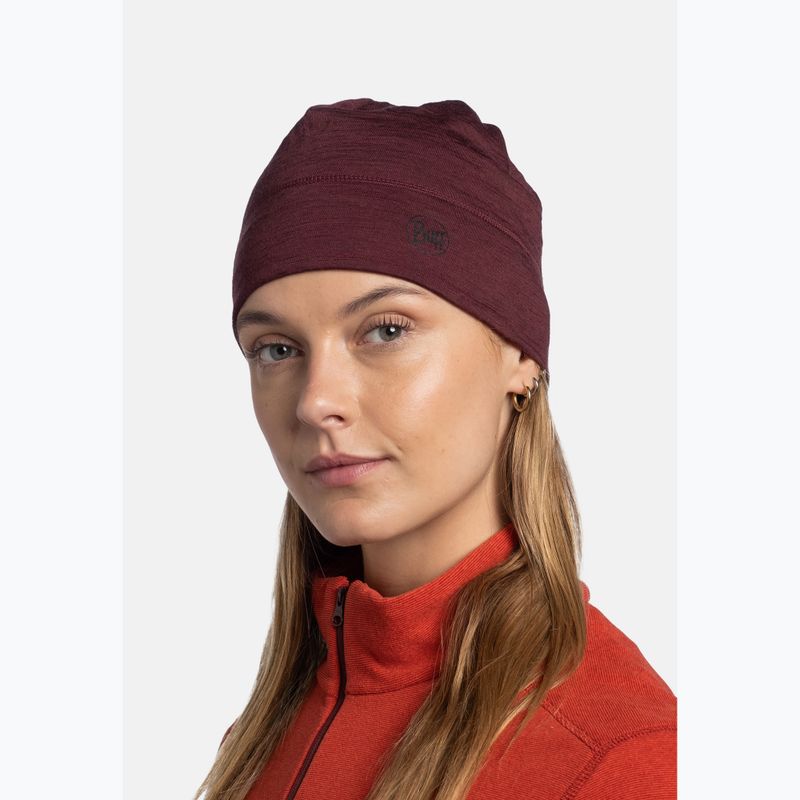 Winter hat Buff Merino Lightweight garnet 4