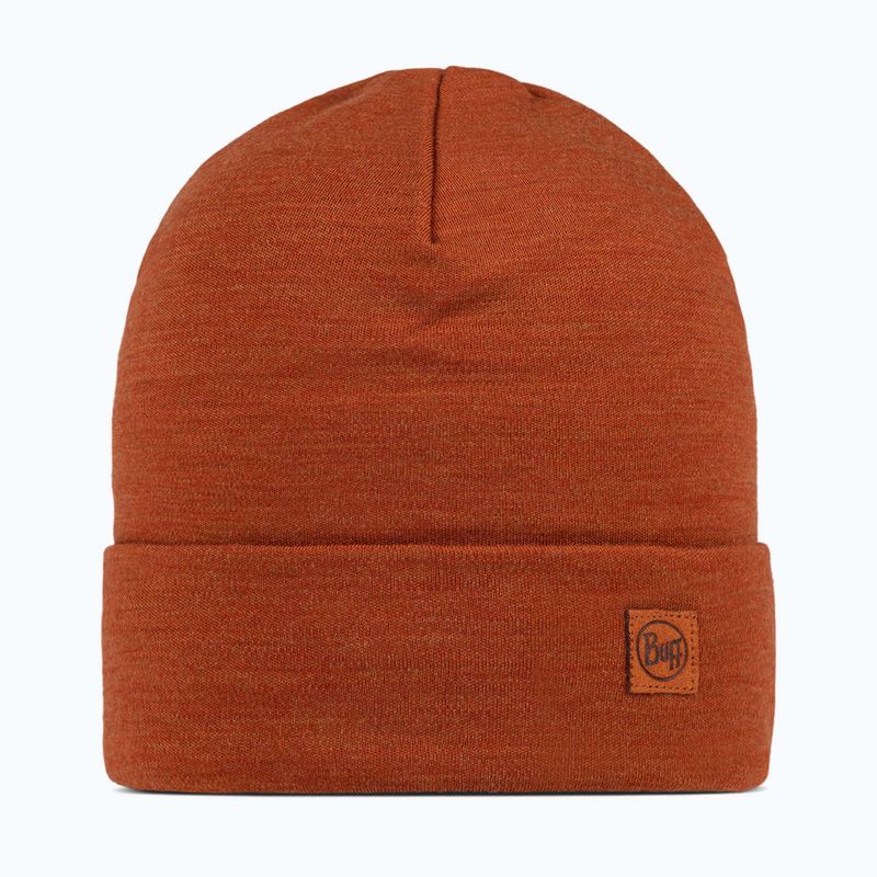 Winter hat BUFF Heavyweight Merino Wool solid cinnamon