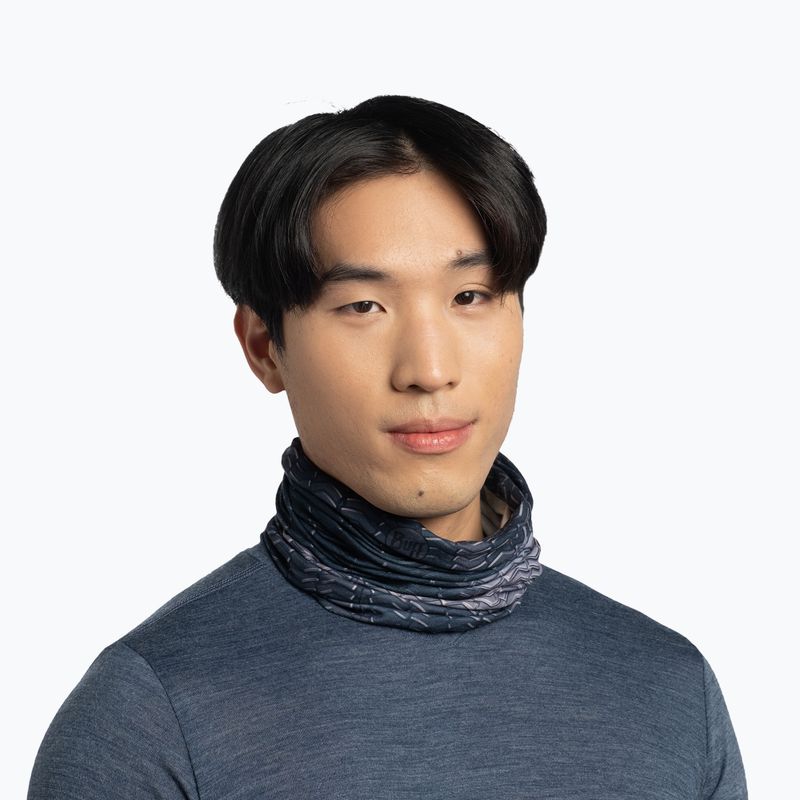 Multifunctional neck gaiter BUFF Original Ecostretch gauxi night blue 2