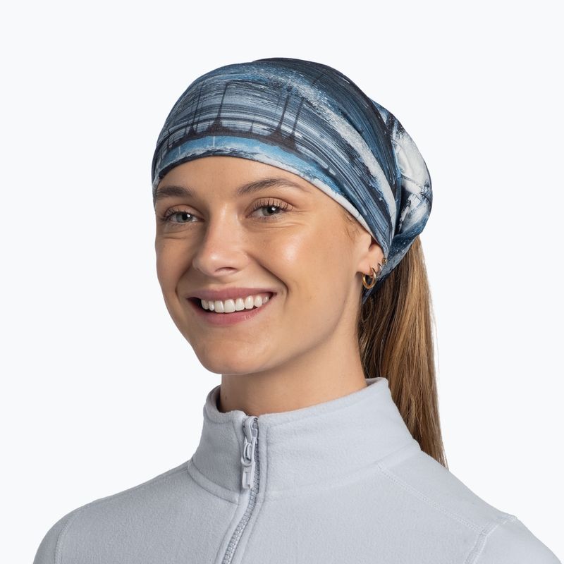 Multifunctional snood BUFF Original Ecostretch oser blue 4