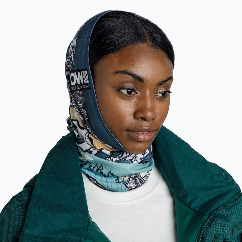 BUFF Thermonet pow lixot green multifunctional snood 4
