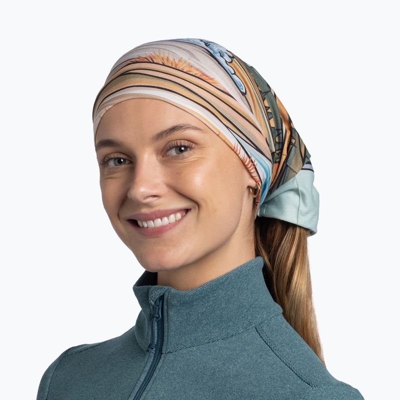 Multifunctional neck gaiter BUFF Coolnet UV yellowstone 5