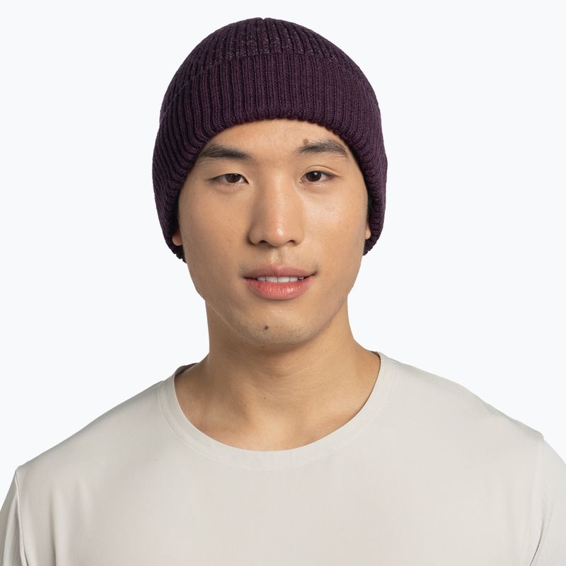 BUFF Merino Active winter beanie shadow purple 3