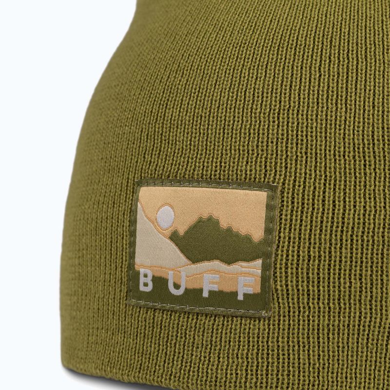 Winter hat BUFF Knitted Lilon long moss 2