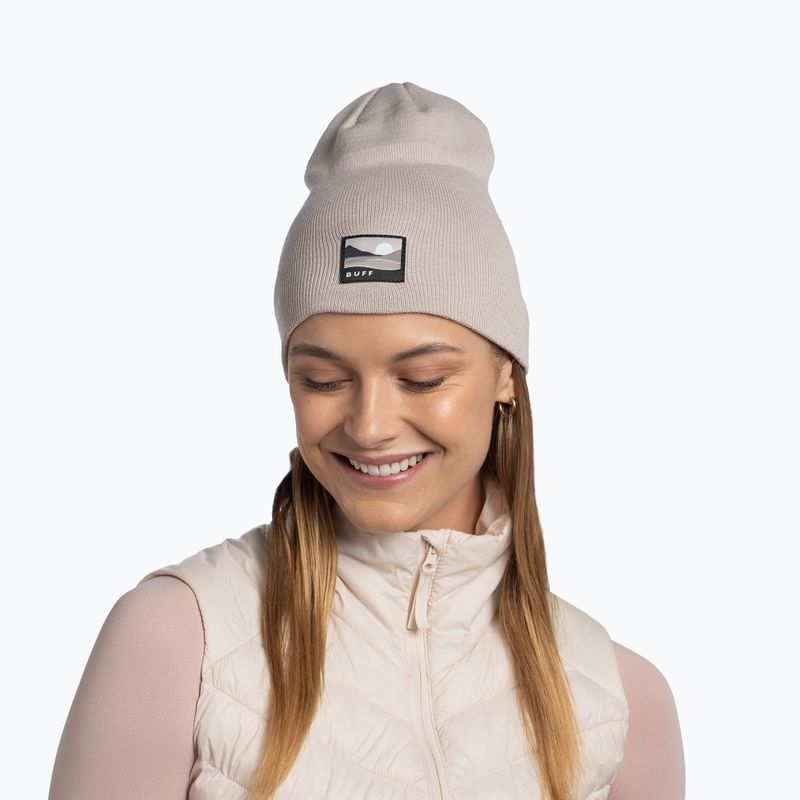 Winter hat BUFF Knitted Lilon long birch gray 3