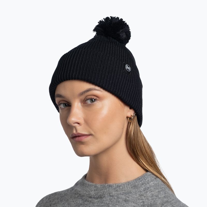 Winter hat BUFF Knitted Renvi black 4