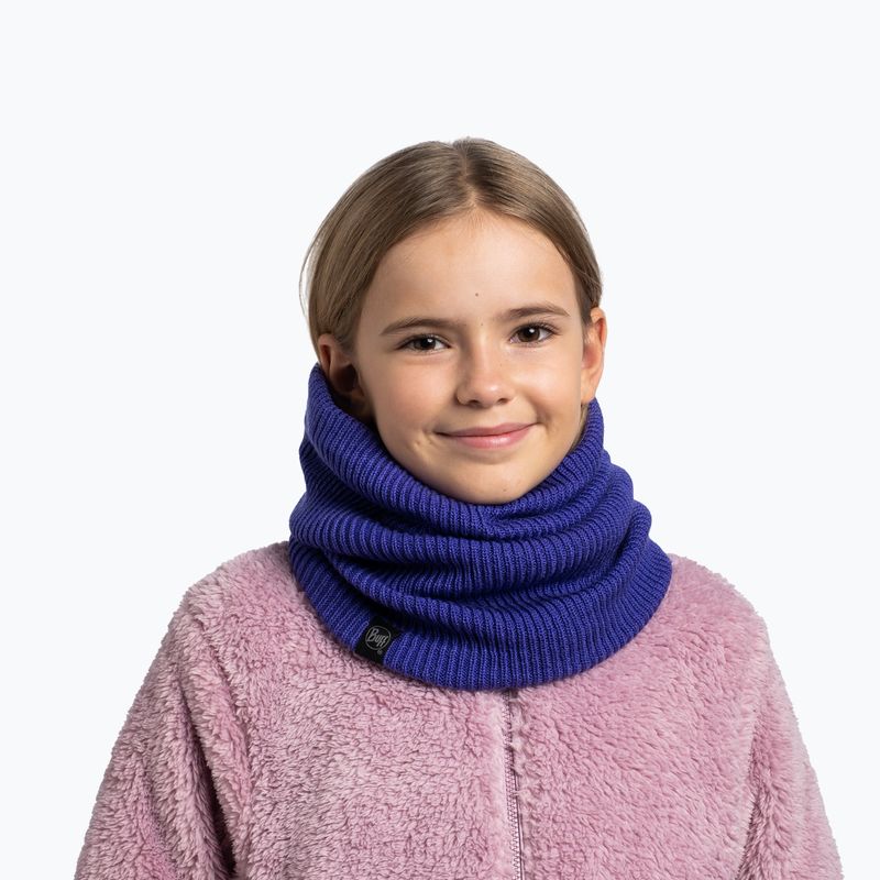 Children's snood BUFF Knitted & Fleece Lan ultramarine 3