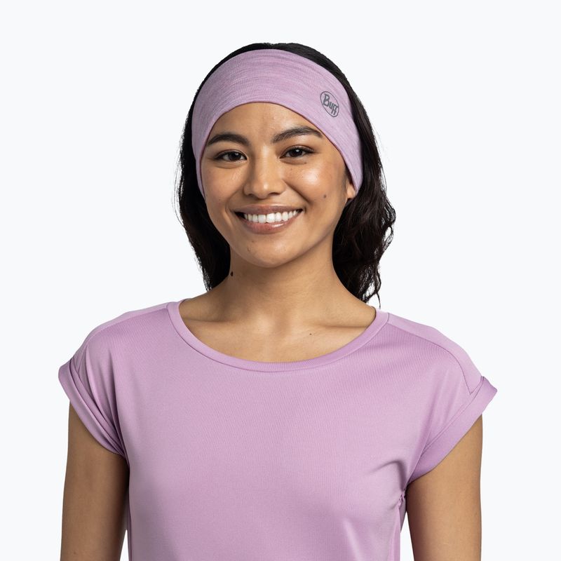 Headband BUFF Lightweight Merino Wool pansy 3