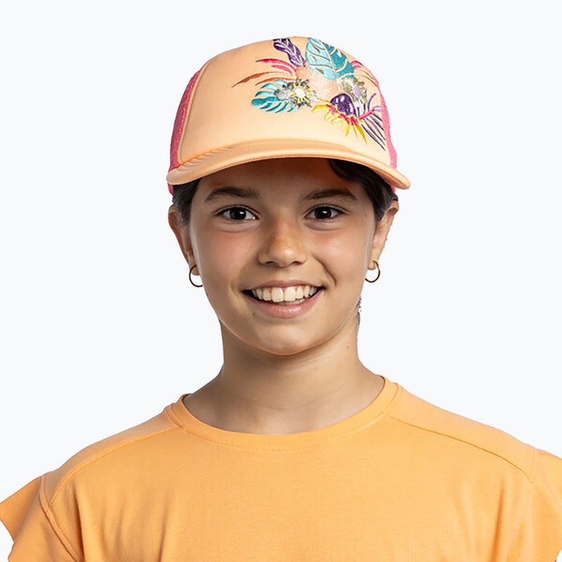 Children's baseball cap BUFF Trucker Neottia coral 4