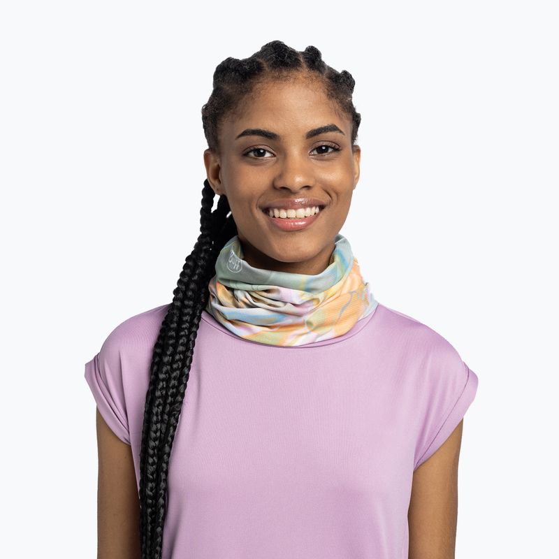 Multifunctional neck gaiter BUFF Coolnet UV Insect Shield Solid esmerald seagrove green 3