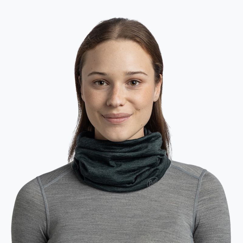 Multifunctional snood BUFF Lightweight Merino Wool multistripes forest 3