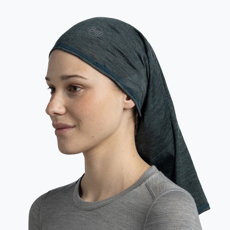 Multifunctional snood BUFF Lightweight Merino Wool multistripes forest 4