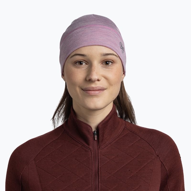 Beanie BUFF Lightweight Merino Wool solid pansy 3