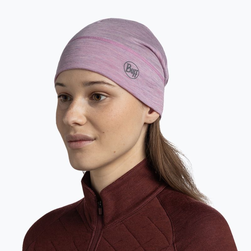 Beanie BUFF Lightweight Merino Wool solid pansy 4