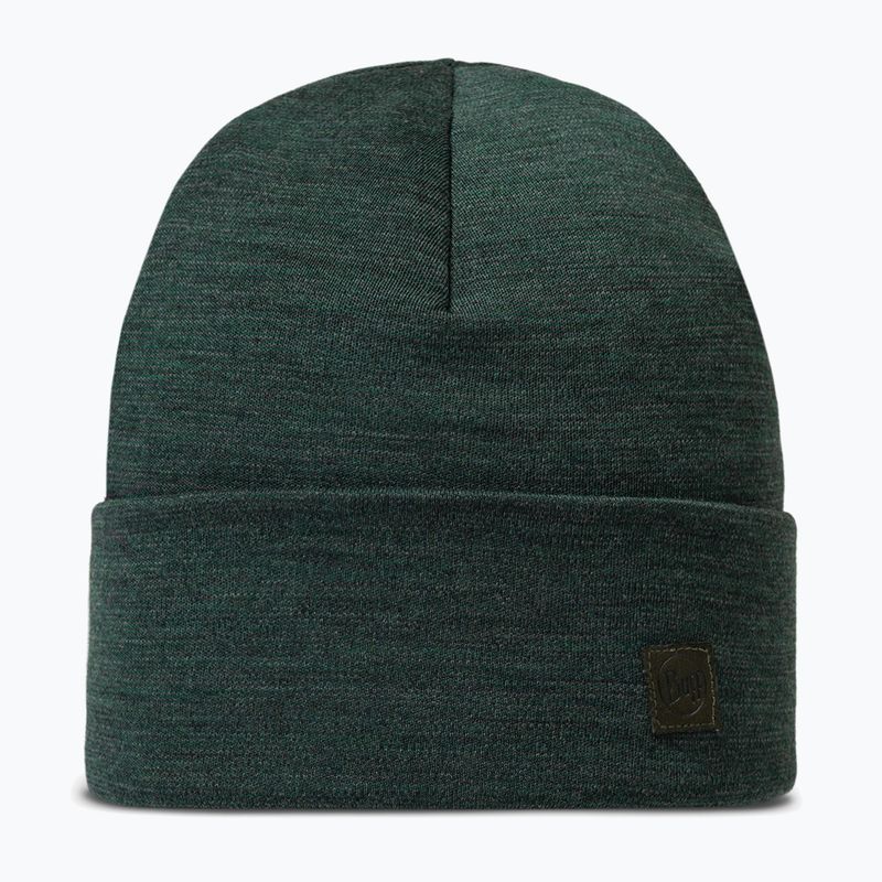 Winter hat BUFF Heavyweight Merino Wool solid forest