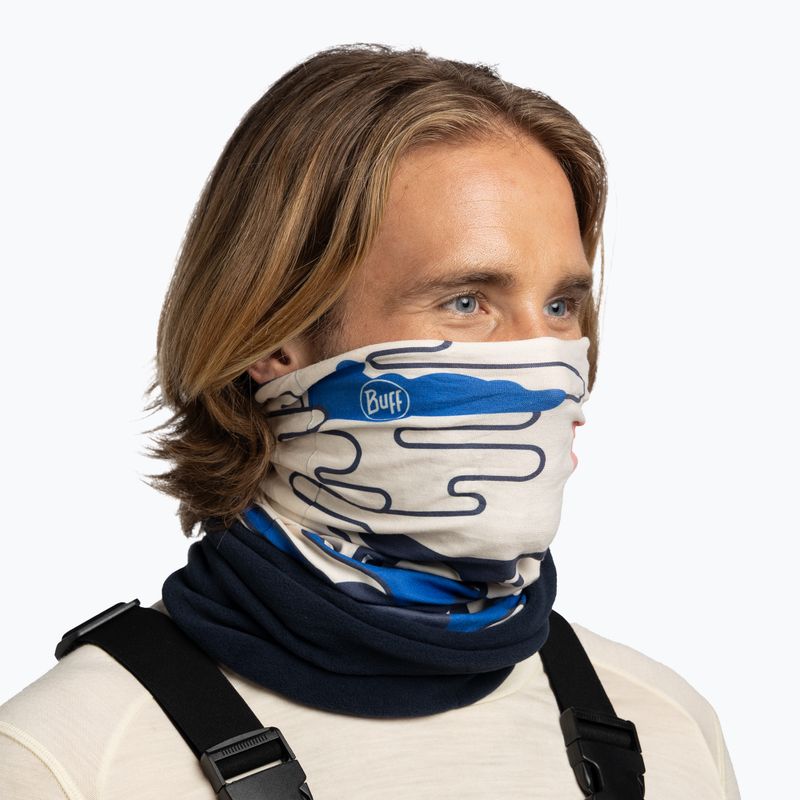 Multifunctional snood BUFF Polar hirajy blue 6
