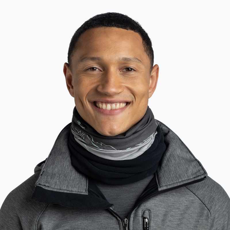 Multifunctional snood BUFF Polar unal grey 3