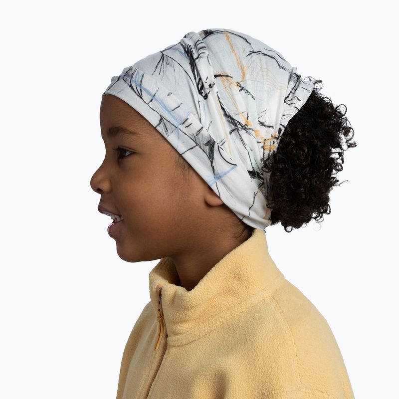 Children's multifunctional snood BUFF Original Ecostretch bargy white 4