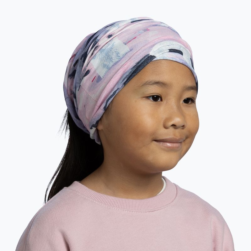 Children's multifunctional snood BUFF Original Ecostretch yoki mauve 4