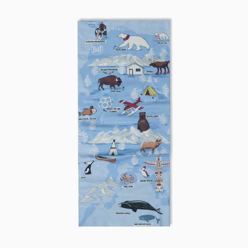 Children's multifunctional snood BUFF Original Ecostretch imus washed blue 2